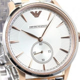 Buy Shop Emporio Armani Classic Silver Dial Two Tone Steel Strap Watch For Men - AR1839 USA Online