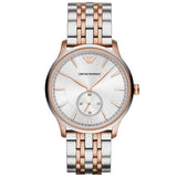Buy Shop Emporio Armani Classic Silver Dial Two Tone Steel Strap Watch For Men - AR1839 USA Online