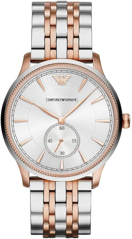 Buy Shop Emporio Armani Classic Silver Dial Two Tone Steel Strap Watch For Men - AR1839 USA Online