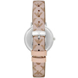 Buy Shop Emporio Armani Classic White Dial Beige Leather Strap Watch For Women - AR11008 USA Online