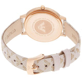 Buy Shop Emporio Armani Classic White Dial Beige Leather Strap Watch For Women - AR11008 USA Online