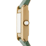 Buy Shop Emporio Armani Classic White Dial Green Leather Strap Watch for Women - AR11661 USA Online