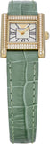 Buy Shop Emporio Armani Classic White Dial Green Leather Strap Watch for Women - AR11661 USA Online