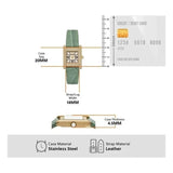 Buy Shop Emporio Armani Classic White Dial Green Leather Strap Watch for Women - AR11661 USA Online