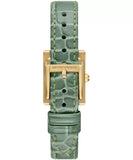 Buy Shop Emporio Armani Classic White Dial Green Leather Strap Watch for Women - AR11661 USA Online