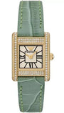 Buy Shop Emporio Armani Classic White Dial Green Leather Strap Watch for Women - AR11661 USA Online
