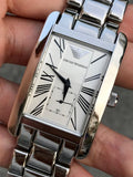 Buy Shop Emporio Armani Classic White Dial Silver Steel Strap Watch For Men - AR0145 USA Online