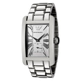 Buy Shop Emporio Armani Classic White Dial Silver Steel Strap Watch For Men - AR0145 USA Online