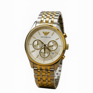 Buy Shop Emporio Armani Classic White Dial Two Tone Steel Strap Watch for Men - AR11603 USA Online