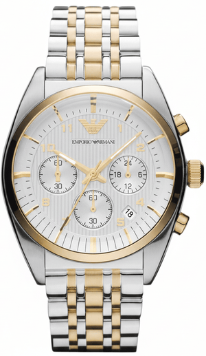Buy Shop Emporio Armani Classic White Dial Two Tone Steel Strap Watch for Men - AR11603 USA Online