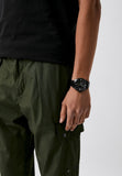 Buy Shop Emporio Armani Claudio Chronograph Black Dial Black Leather Strap Watch For Men - AR11483 USA Online