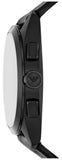 Buy Shop Emporio Armani Claudio Chronograph Black Dial Black Leather Strap Watch For Men - AR11483 USA Online
