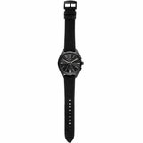 Buy Shop Emporio Armani Claudio Chronograph Black Dial Black Leather Strap Watch For Men - AR11483 USA Online