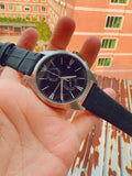 Buy Shop Emporio Armani Claudio Chronograph Black Dial Black Leather Strap Watch For Men - AR11542 USA Online