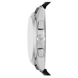 Buy Shop Emporio Armani Claudio Chronograph Black Dial Black Leather Strap Watch For Men - AR11542 USA Online