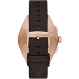 Buy Shop Emporio Armani Claudio Chronograph Blue Dial Brown Leather Strap Watch For Men - AR11554 USA Online