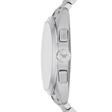 Buy Shop Emporio Armani Claudio Chronograph Blue Dial Silver Steel Strap Watch For Men - AR11541 USA Online