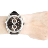 Buy Shop Emporio Armani Claudio Chronograph Brown Dial Brown Leather Strap Watch For Men - AR11482 USA Online