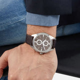 Buy Shop Emporio Armani Claudio Chronograph Brown Dial Brown Leather Strap Watch For Men - AR11482 USA Online