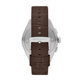 Buy Shop Emporio Armani Claudio Chronograph Brown Dial Brown Leather Strap Watch For Men - AR11482 USA Online