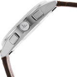 Buy Shop Emporio Armani Claudio Chronograph Brown Dial Brown Leather Strap Watch For Men - AR11482 USA Online
