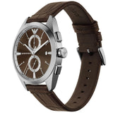 Buy Shop Emporio Armani Claudio Chronograph Brown Dial Brown Leather Strap Watch For Men - AR11482 USA Online