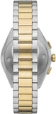Buy Shop Emporio Armani Claudio Chronograph Green Dial Two Tone Steel Strap Watch For Women - AR11511 USA Online