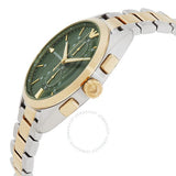 Buy Shop Emporio Armani Claudio Chronograph Green Dial Two Tone Steel Strap Watch For Women - AR11511 USA Online