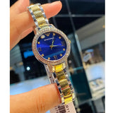 Buy Shop Emporio Armani Cleo Blue Dial Two Tone Steel Strap Watch for Women - AR11576 USA Online