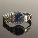 Buy Shop Emporio Armani Cleo Blue Dial Two Tone Steel Strap Watch for Women - AR11576 USA Online