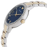 Buy Shop Emporio Armani Cleo Blue Dial Two Tone Steel Strap Watch for Women - AR11576 USA Online