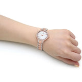Buy Shop Emporio Armani Cleo Mother of Pearl Dial Two Tone Steel Strap Watch For Women - AR11499 USA Online