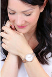 Buy Shop Emporio Armani Cleo Mother of Pearl Dial Two Tone Steel Strap Watch For Women - AR11499 USA Online