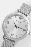 Buy Shop Emporio Armani Cleo Silver Dial Silver Mesh Strap Watch for Women - AR11584 USA Online