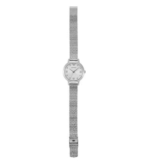 Buy Shop Emporio Armani Cleo Silver Dial Silver Mesh Strap Watch for Women - AR11584 USA Online
