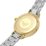 Buy Shop Emporio Armani Cleo Three Hand Mother of Pearl Dial Two Tone Steel Strap Watch for Women - AR11513 USA Online