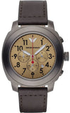 Buy Shop Emporio Armani Delta Chronograph Brown Dial Brown Leather Strap Dial Watch For Men - AR6055 USA Online