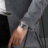 Buy Shop Emporio Armani Diego Automatic Black Dial Silver Steel Strap Watch For Men - AR60057 USA Online