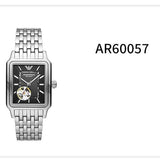 Buy Shop Emporio Armani Diego Automatic Black Dial Silver Steel Strap Watch For Men - AR60057 USA Online