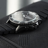Buy Shop Emporio Armani Diver Chronograph Black Dial Black Silicon Strap Watch For Men - AR11515 USA Online