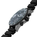 Buy Shop Emporio Armani Diver Chronograph Black Dial Black Silicon Strap Watch For Men - AR11515 USA Online