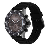 Buy Shop Emporio Armani Diver Chronograph Black Dial Black Silicon Strap Watch For Men - AR11515 USA Online