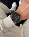 Buy Shop Emporio Armani Diver Chronograph Black Dial Black Steel Strap Watch For Men - AR11363 USA Online