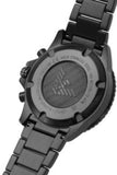 Buy Shop Emporio Armani Diver Chronograph Black Dial Black Steel Strap Watch For Men - AR11363 USA Online