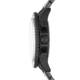 Buy Shop Emporio Armani Diver Chronograph Black Dial Black Steel Strap Watch For Men - AR11363 USA Online