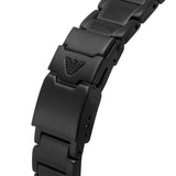 Buy Shop Emporio Armani Diver Chronograph Black Dial Black Steel Strap Watch For Men - AR80050 USA Online