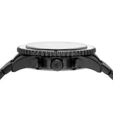 Buy Shop Emporio Armani Diver Chronograph Black Dial Black Steel Strap Watch For Men - AR80050 USA Online