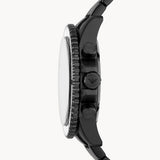 Buy Shop Emporio Armani Diver Chronograph Black Dial Black Steel Strap Watch For Men - AR80050 USA Online