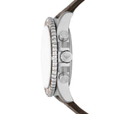 Buy Shop Emporio Armani Diver Chronograph Brown Dial Brown Leather Strap Watch For Men - AR11486 USA Online