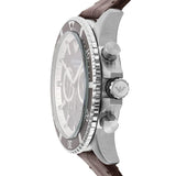Buy Shop Emporio Armani Diver Chronograph Brown Dial Brown Leather Strap Watch For Men - AR11486 USA Online
